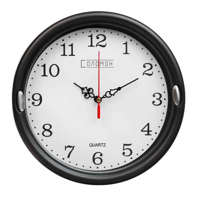 Часы настенные Соломон, d-23 см, плавный ход часы настенные ленора плавный ход 23 х 23 см