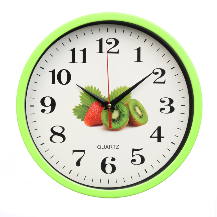 Часы настенные, серия: Кухня, Киви и клубника, плавный ход, d-28 см часы настенные серия кухня ягодный завтрак плавный ход d 28 см