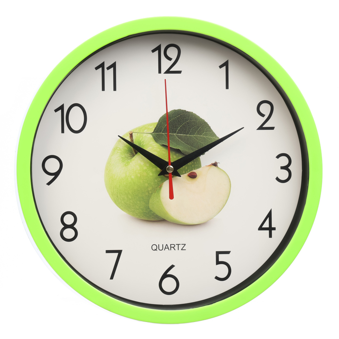 Часы настенные, серия: Кухня, Яблоко, плавный ход, d-25 см часы настенные серия кухня ягодный завтрак плавный ход d 28 см
