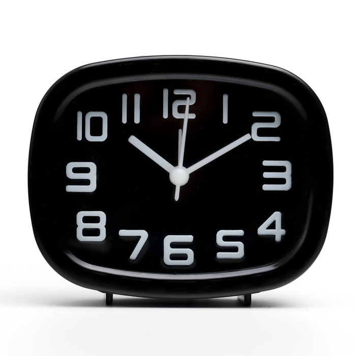 Часы - будильник настольные Классика, дискретный ход, 10 х 8 см, АА