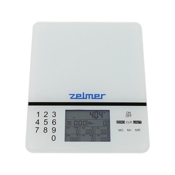 Весы кухонные Zelmer ZKS1500N, электронные, до 5 кг, серые весы кухонные tefal bc5003v2 электронные до 5 кг красные