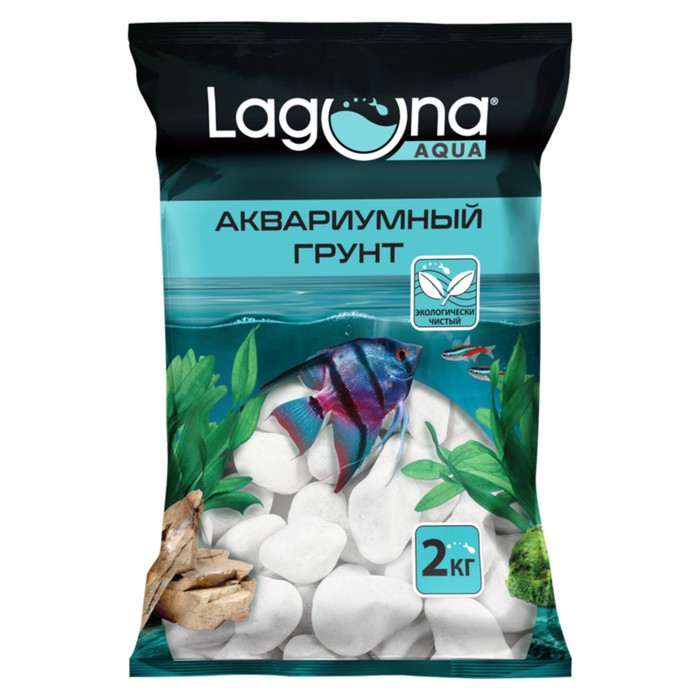 

Галька белая, 2 кг, фр. 20-30 мм