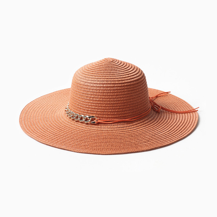 цена Шляпа женская MINAKU, цвет красный, р-р 58