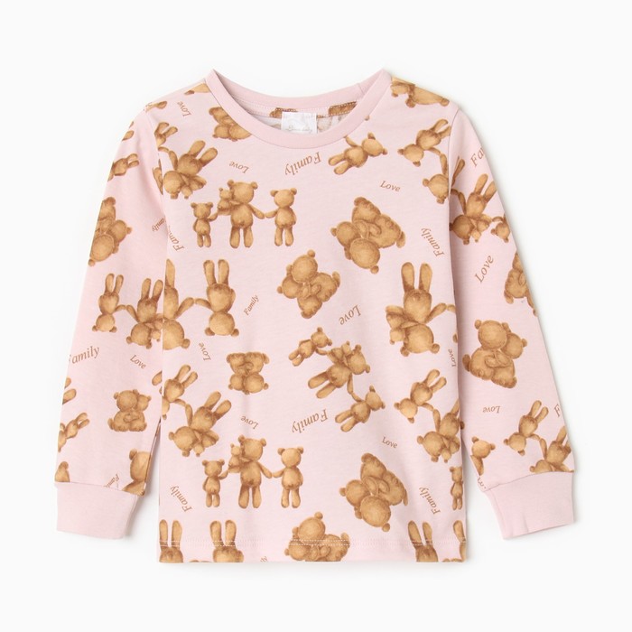 Пижама для девочки, цвет розовый, рост 110-116 см