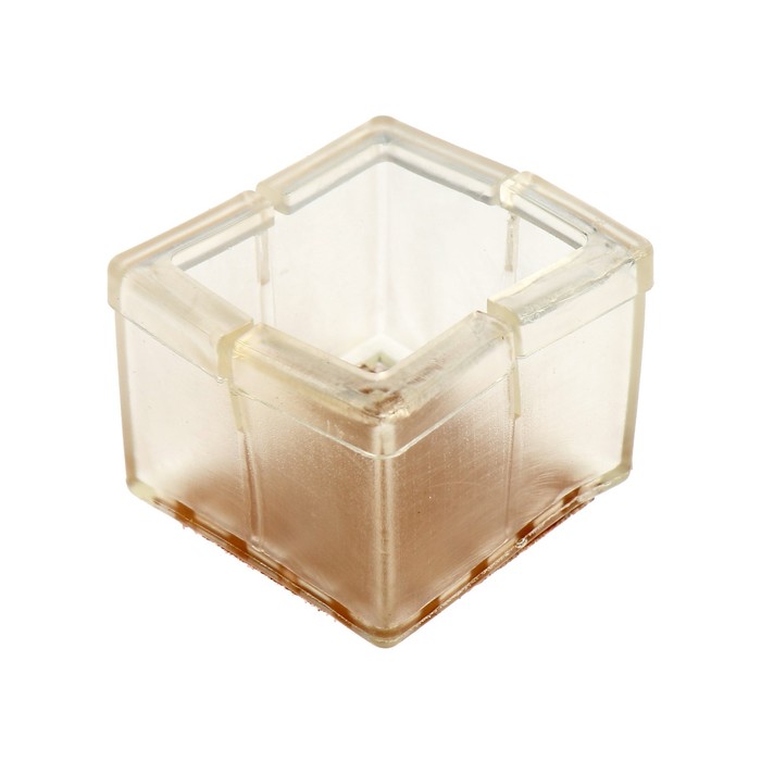 фото Накладка мебельная резина фетр, квадратная, d=30-35 мм, 4 шт тундра