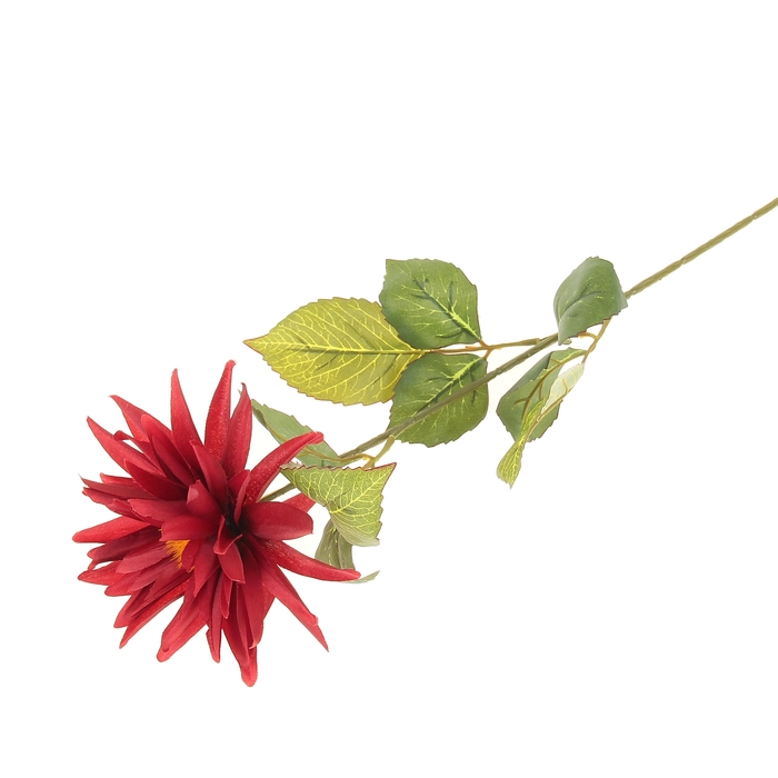 Цветок искусственный "Красный георгин"