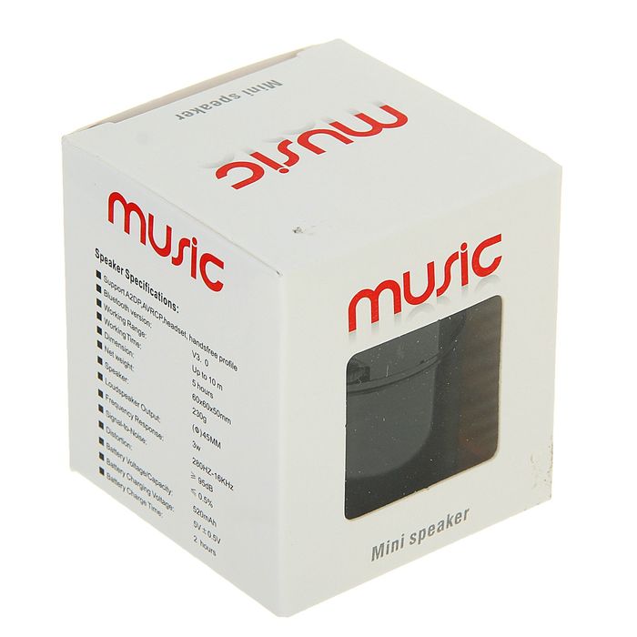 Беспроводная портативная колонка LuazON, Hi-Tech08, Bluetooth, 3W, MicroUSB/AUX микс