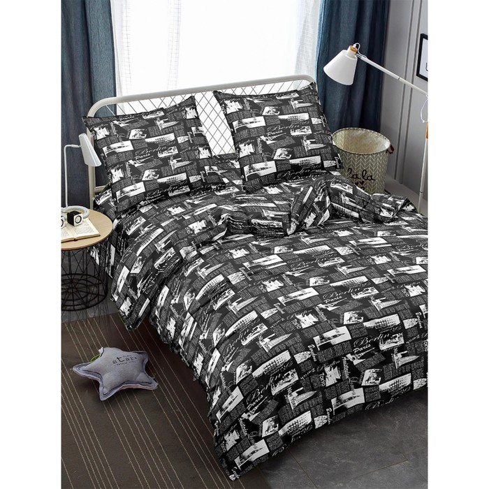 

Постельное бельё 1.5 сп, размер 150x210 см, 145x215 см, 70x70 см - 2 шт