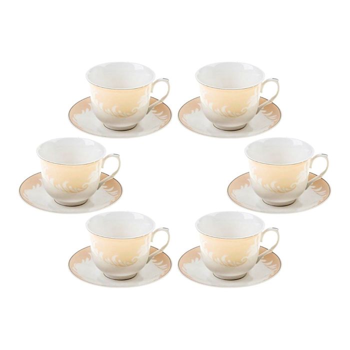 Сервиз чайный "Мадлен", 12 предметов: 6 чашек 220 мл, 6 блюдец, подарочная коробка