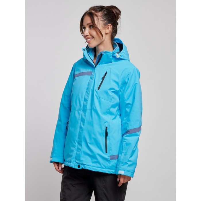 Куртка горнолыжная женская зимняя, размер 52, цвет голубой