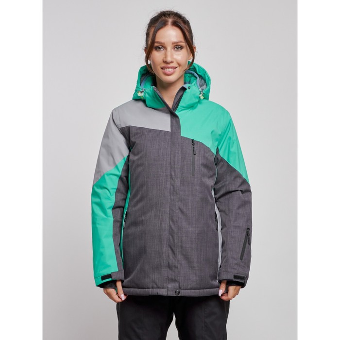 Куртка горнолыжная женская зимняя, размер 54, цвет зелёный