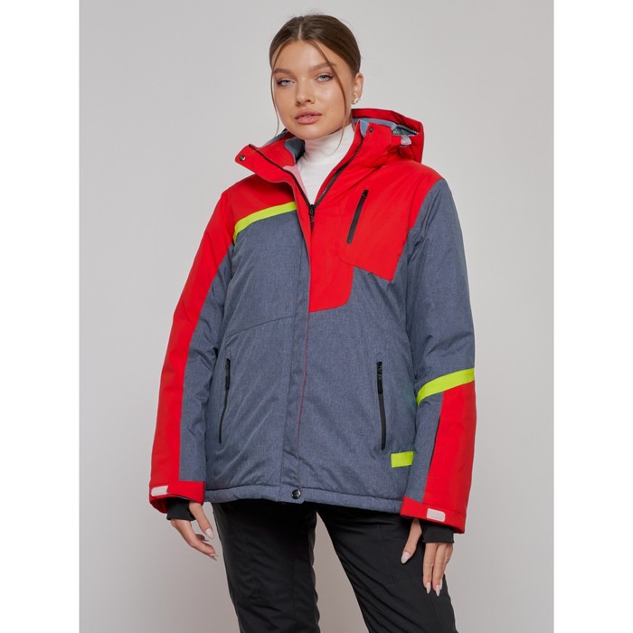 Куртка горнолыжная женская зимняя, размер 60, цвет красный