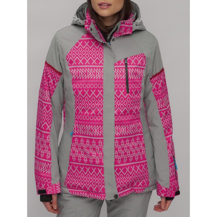 Куртка горнолыжная женская зимняя, размер 52, цвет розовый