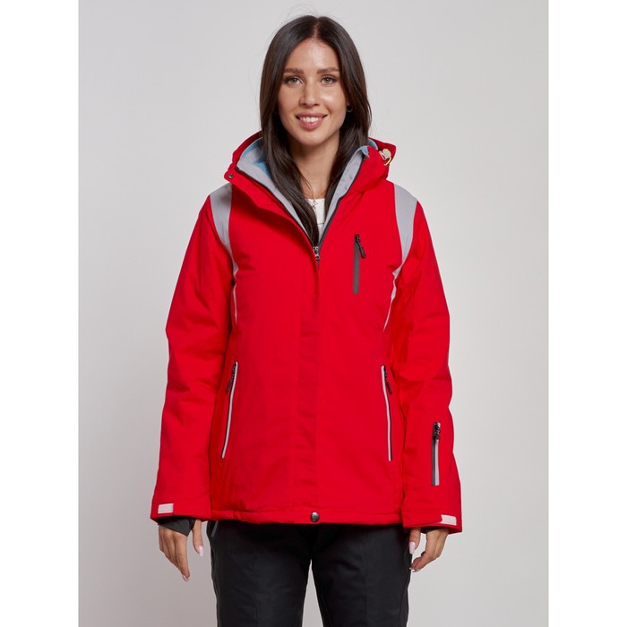 Куртка горнолыжная женская, размер 42, цвет красный