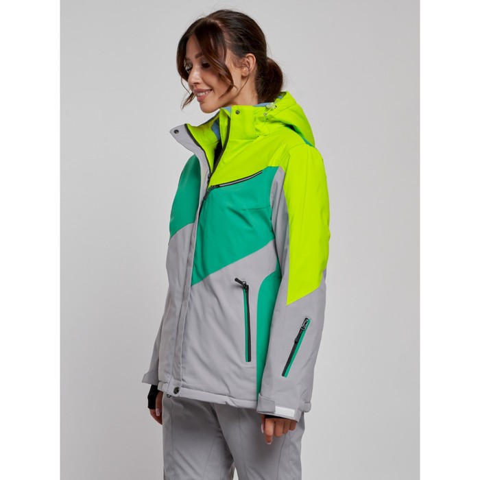 фото Куртка горнолыжная женская зимняя, размер 44, цвет салатовый mtforce
