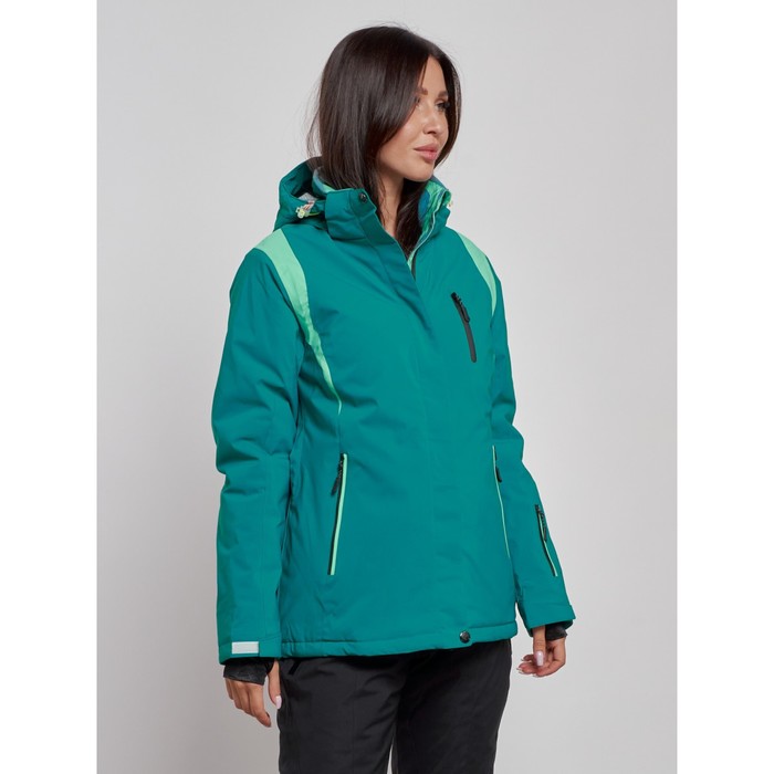 фото Куртка горнолыжная женская зимняя, размер 42, цвет тёмно-зелёный mtforce