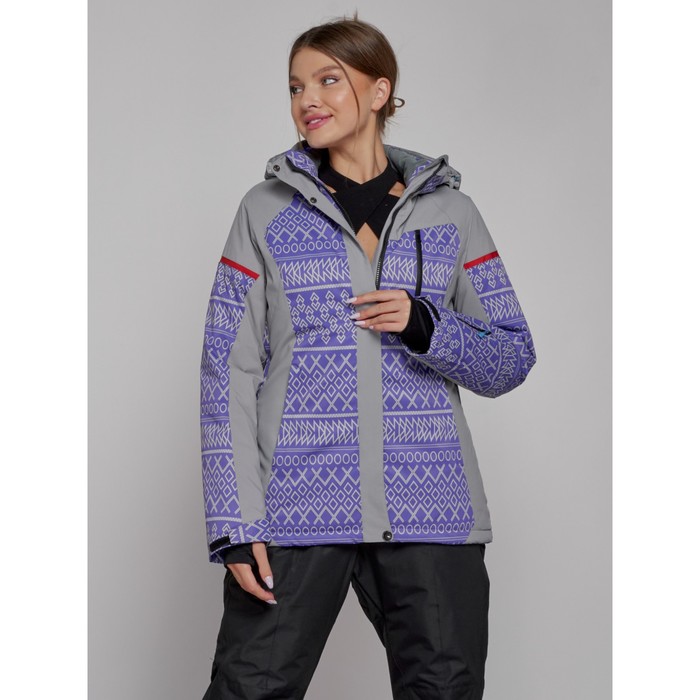 фото Куртка горнолыжная женская зимняя, размер 48, цвет фиолетовый mtforce