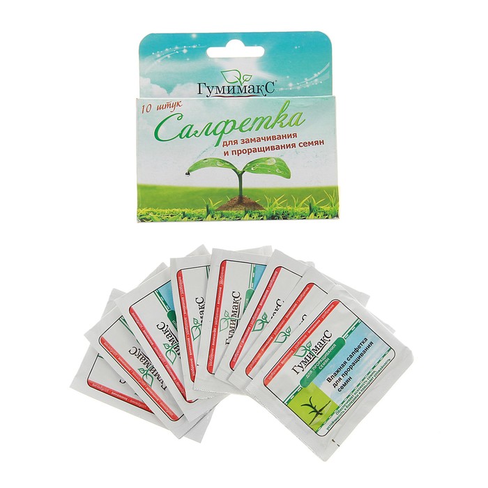 Набор салфеток для проращивания и замачивания семян "Гумимакс", 10 шт.