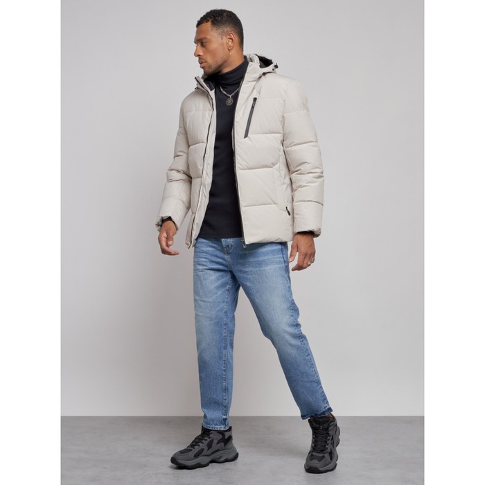 фото Куртка мужская зимняя, размер 58, цвет светло-бежевый mtforce