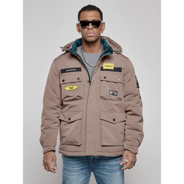 цена Куртка мужская зимняя, размер 54, цвет коричневый