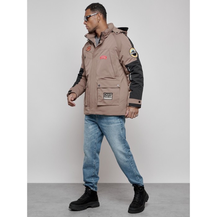 фото Куртка мужская зимняя, размер 56, цвет коричневый mtforce