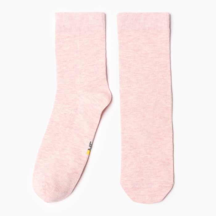 Носки детские, цвет розовый меланж, размер 20