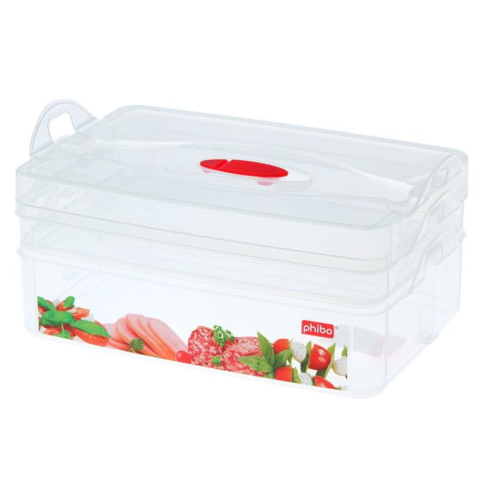 Контейнер пищевой Smart system 2 секции: 1 л, 2 л