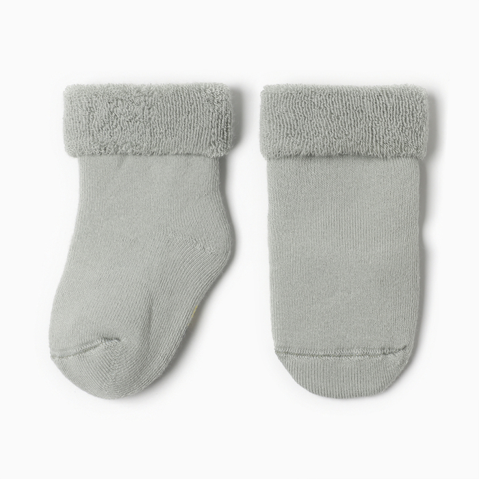 Носки детские махровые, цвет светло-оливковый, размер 12