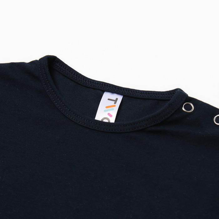 фото Лонгслив детский, цвет т.синий, рост 74 bebus