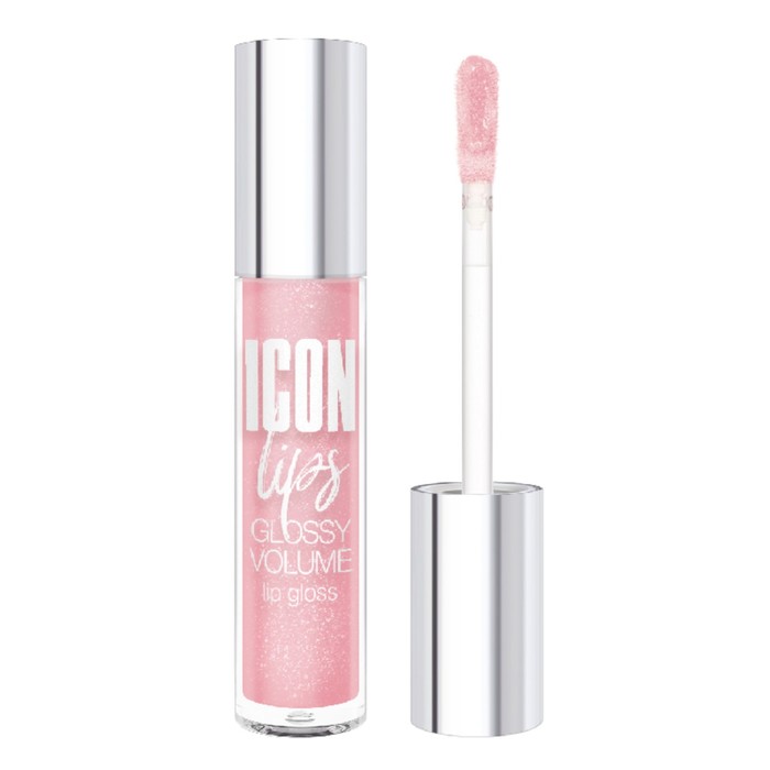 Блеск для губ Luxvisage ICON lips, с эффектом объёма, тон 509 Powder Rose, 3.4 г блеск для губ luxvisage icon lips с эффектом объёма тон 508 lilac pink 3 4 г