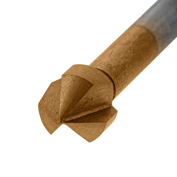 фото Зенковка конусная denzel под м5 72305, hss, по металлу, цилиндрический хвостовик, d=10.4