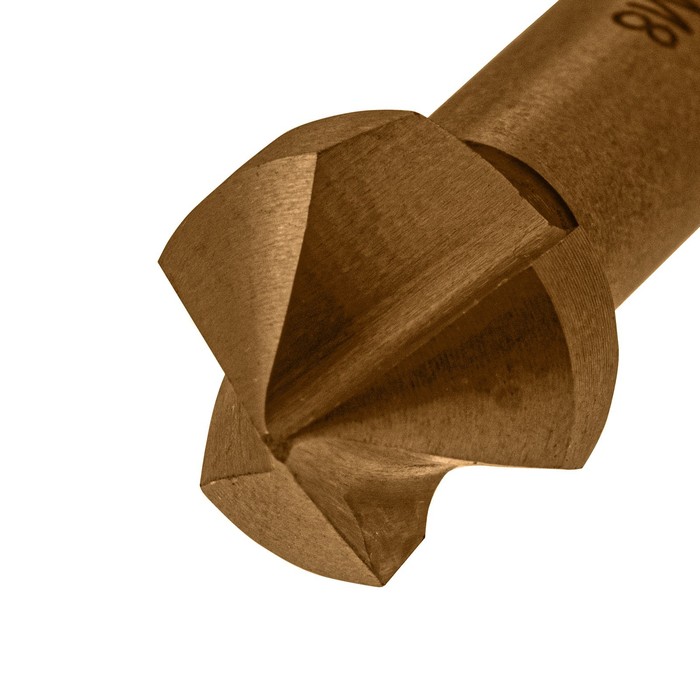 Зенковка конусная DENZEL под М8 72308, HSS, по металлу, цилиндрический хвостовик, d=16.5
