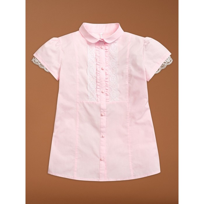 Блузка для девочек, рост 140 см, цвет розовый блузка для девочек рост 140 см цвет ментол