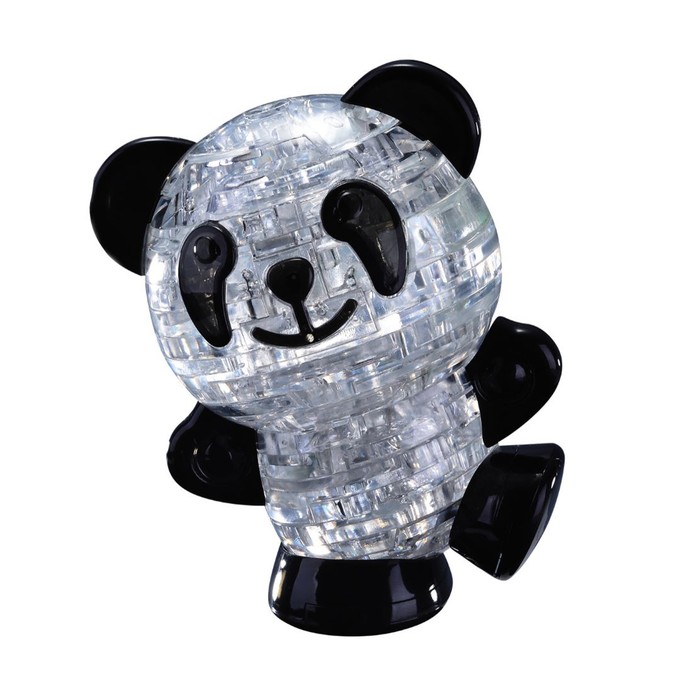 Пазл 3D кристаллический «Панда», 53 детали, в пакете