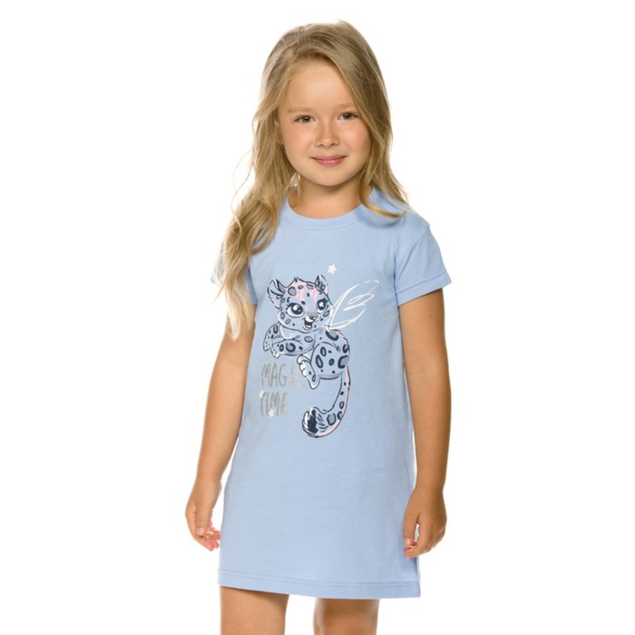 Ночная сорочка для девочек, рост 92 см, цвет голубой