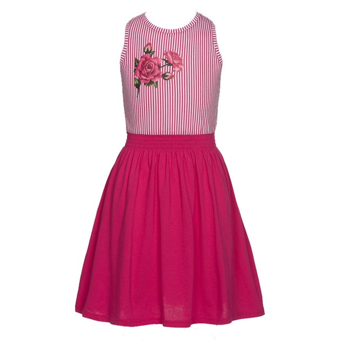 Платье для девочек, рост 86 см, цвет малиновый