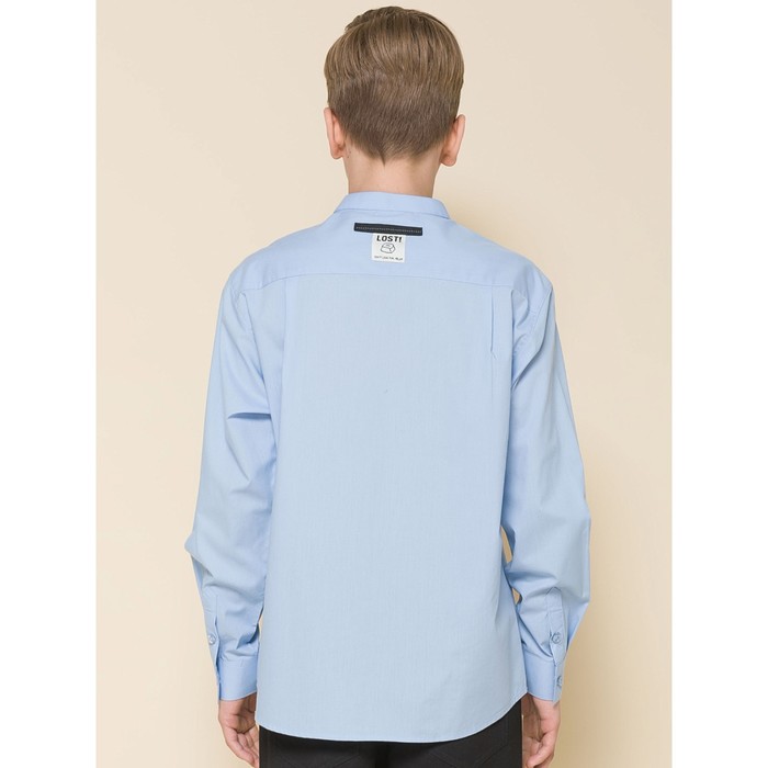 Сорочка для мальчиков, рост 164 см, цвет голубой