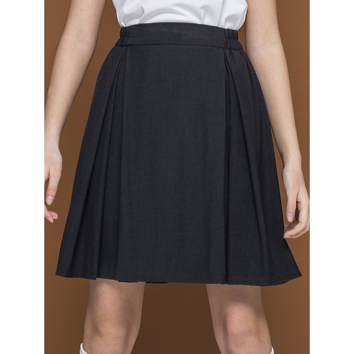 Юбка для девочек, рост 128 см, цвет серый комплект для девочек кардиган юбка рост 128 см