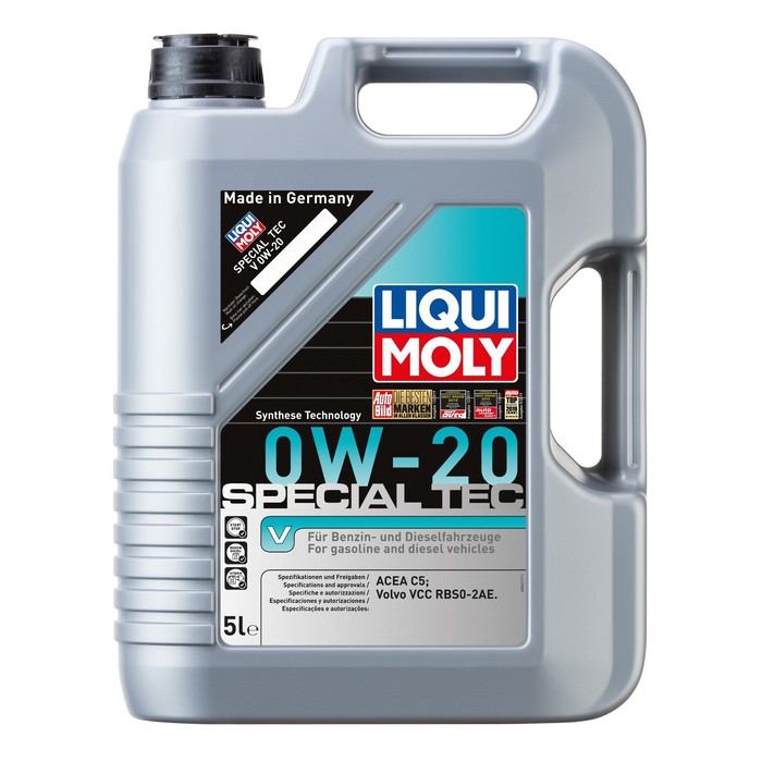 Масло моторное LiquiMoly Special Tec V 0W-20 SN C5, НС-синтетическое, 5 л масло моторное bizol technology 0w 20 c5 нс синтетическое 5 л