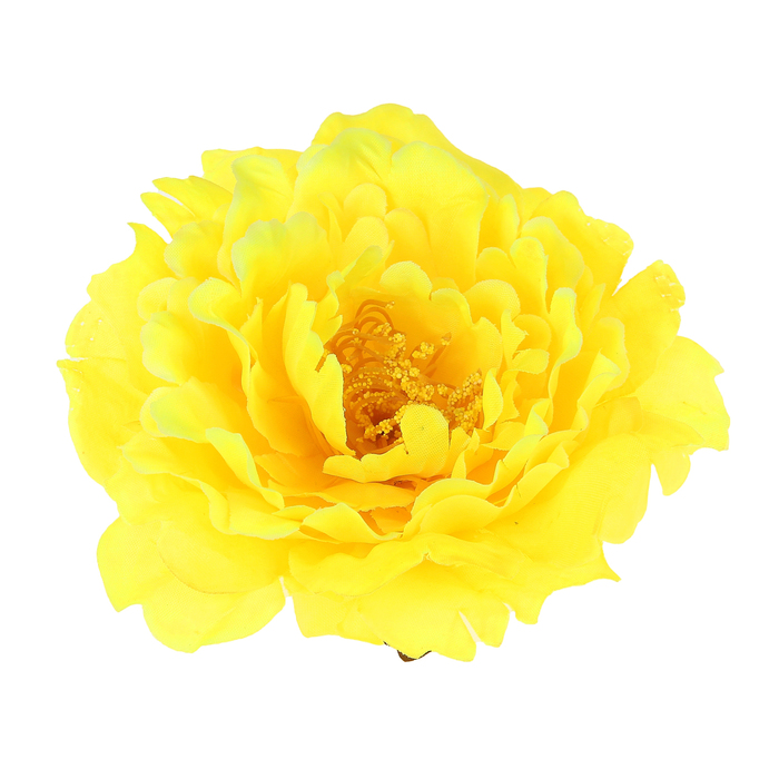 Зажим "Пион", цвет желтый