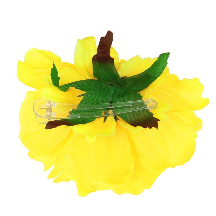 Зажим "Пион", цвет желтый