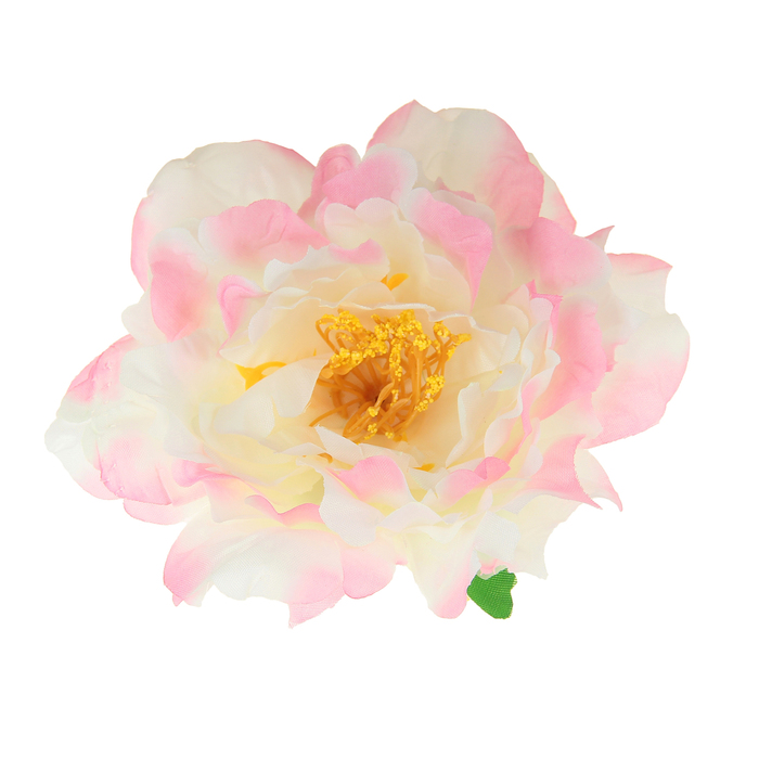 Зажим "Пион", цвет бело-розовый