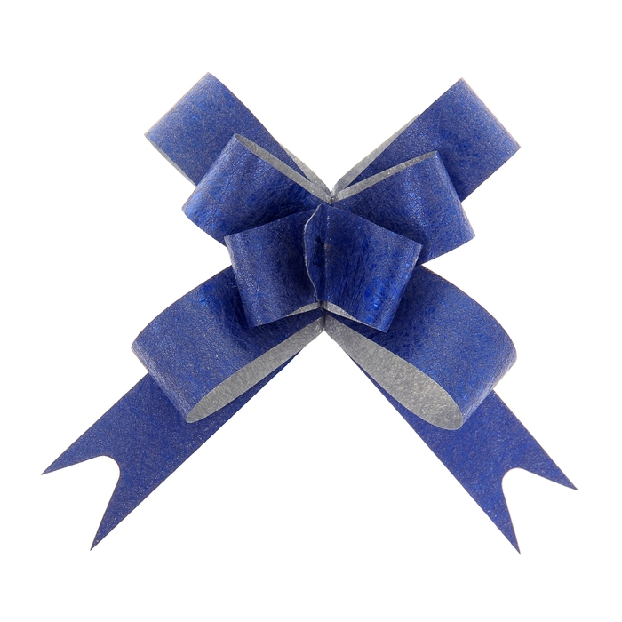 Бант-бабочка №1,2 "Фактура", цвет синий