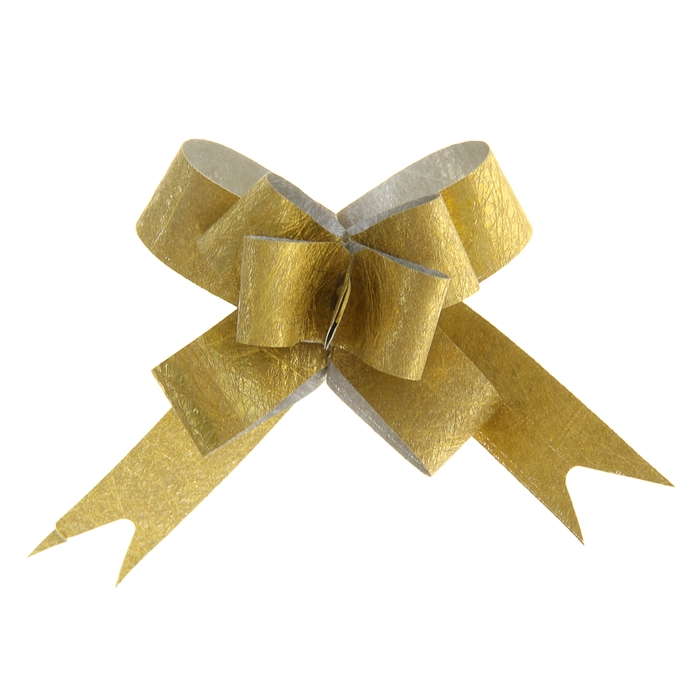 Бант-бабочка № 1,2 "Фактура", цвет золотой