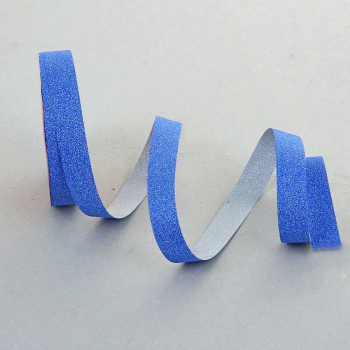 Лента "Алмазная крошка", 1,8 см х 36 м, цвет синий