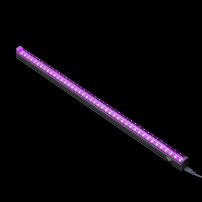 Фитосветильник светодиодный, 24 Вт, 1000 мм, полный спектр, фиолетовый свет фитосветильник линейный светодиодный эра для аквариума g13 t8 590 мм полный спектр нейтральный белый свет