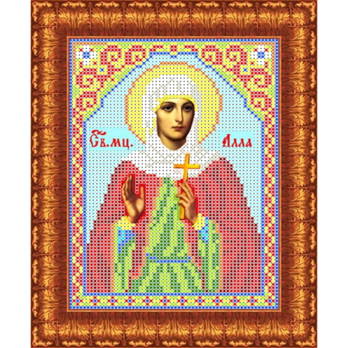 

Набор для вышивки бисером «Святая Алла», 13х18 см