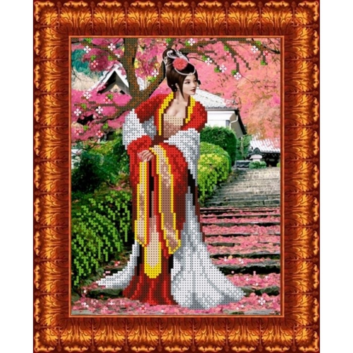 Набор для вышивки бисером «Японский сад», 19х25 см набор святой ярослав 19х25 вышиваем бисером l 103