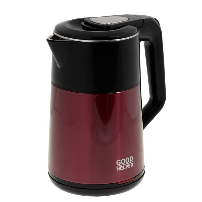 

Чайник электрический GOODHELPER KPS-188C, металл, 1.8 л, 1500 Вт, красный