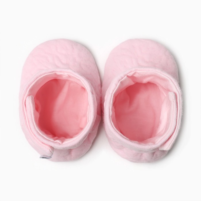 Пинетки детские, цвет розовый, размер 18 (6-12 месяц)